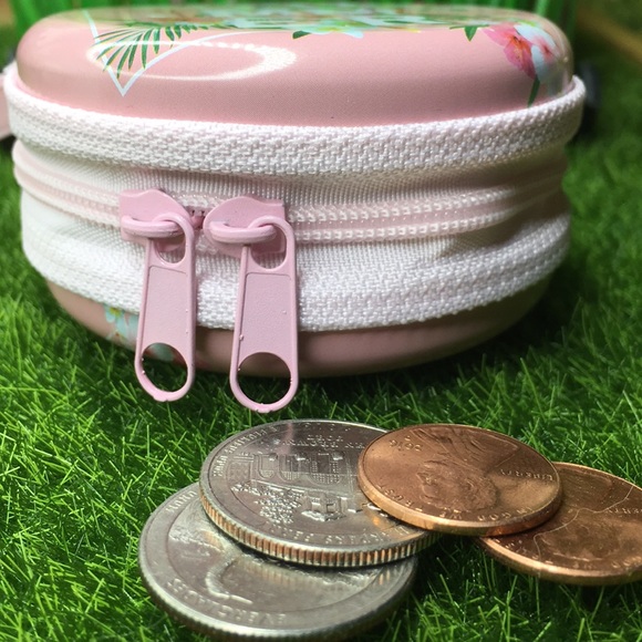 Summer Pink Flamingo Coin  Purse PRICE IS FIRM - Picture 8 of 8